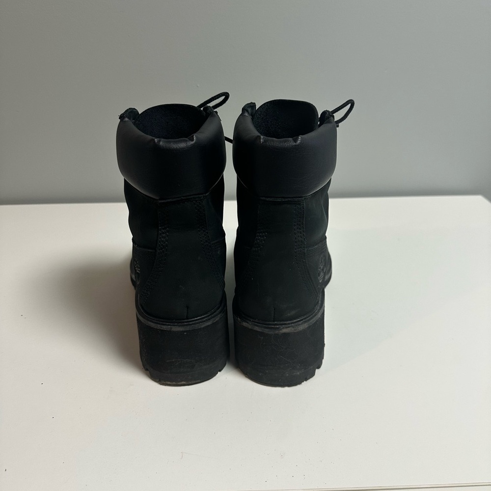 Women’s Timberland Black Heeled Boots size 7.5 - Picture 4 of 6